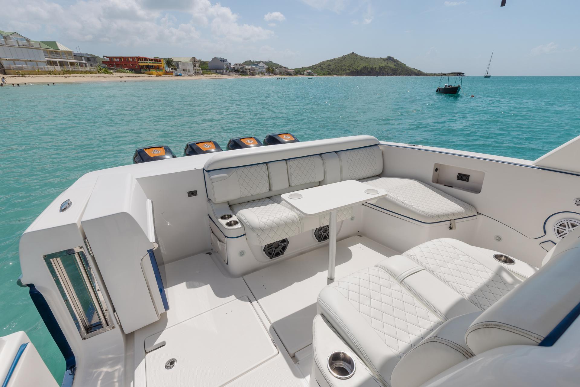 Cigarette Huntress 42 - Luxury Center Console - Day Charters St Maarten, Anguilla and St Barths