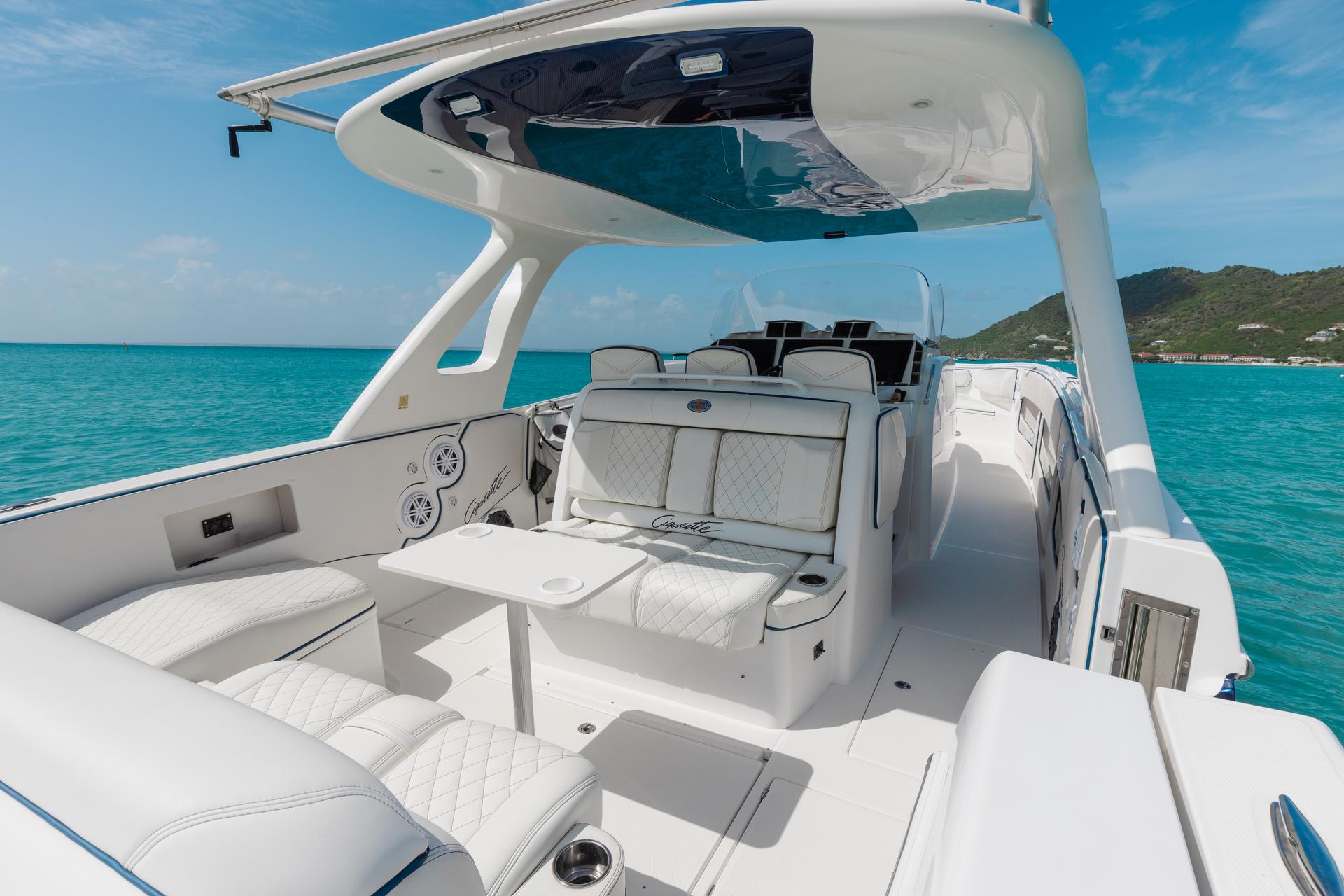 Cigarette Huntress 42 - Luxury Center Console - Day Charters St Maarten, Anguilla and St Barths