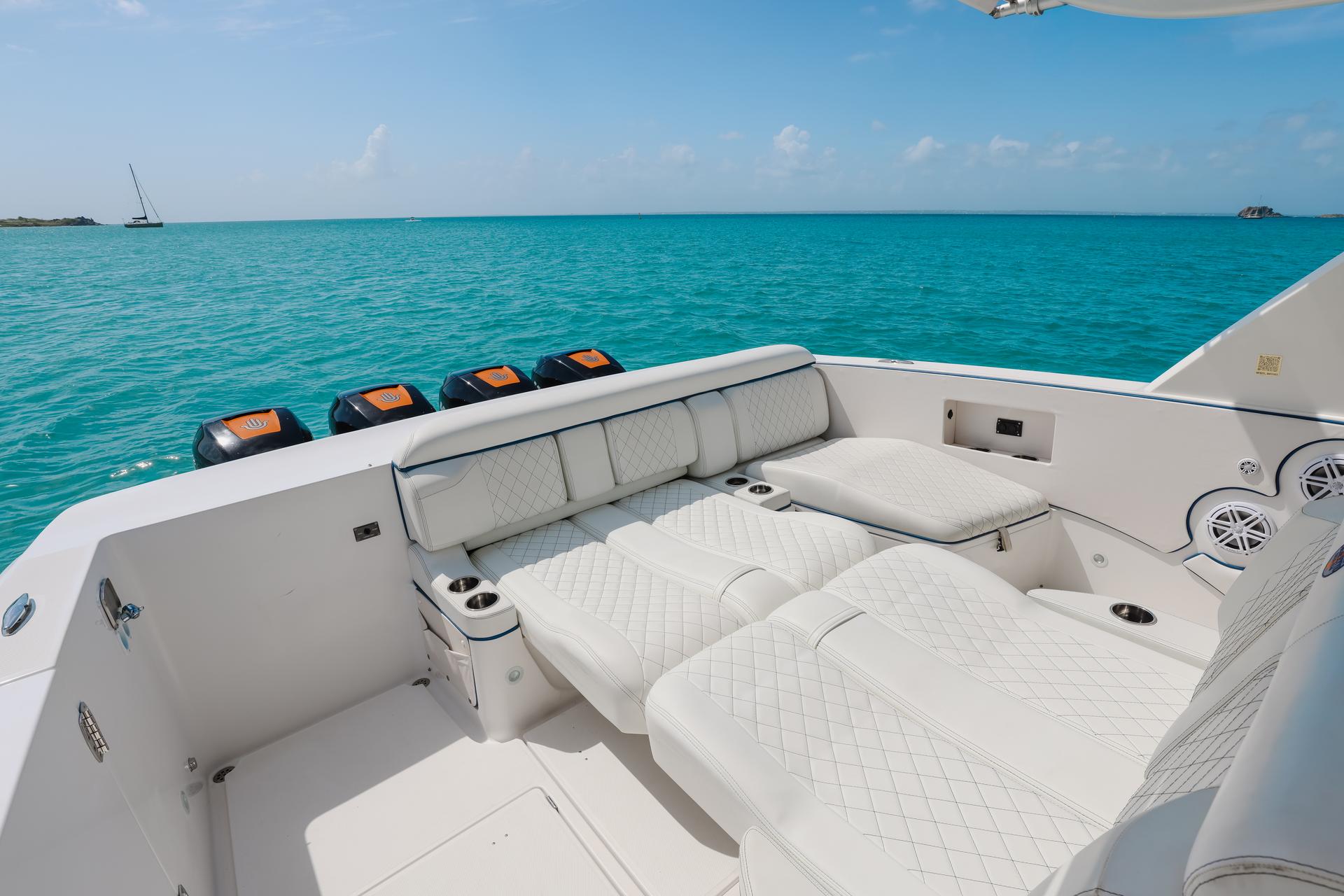 Cigarette Huntress 42 - Luxury Center Console - Day Charters St Maarten, Anguilla and St Barths