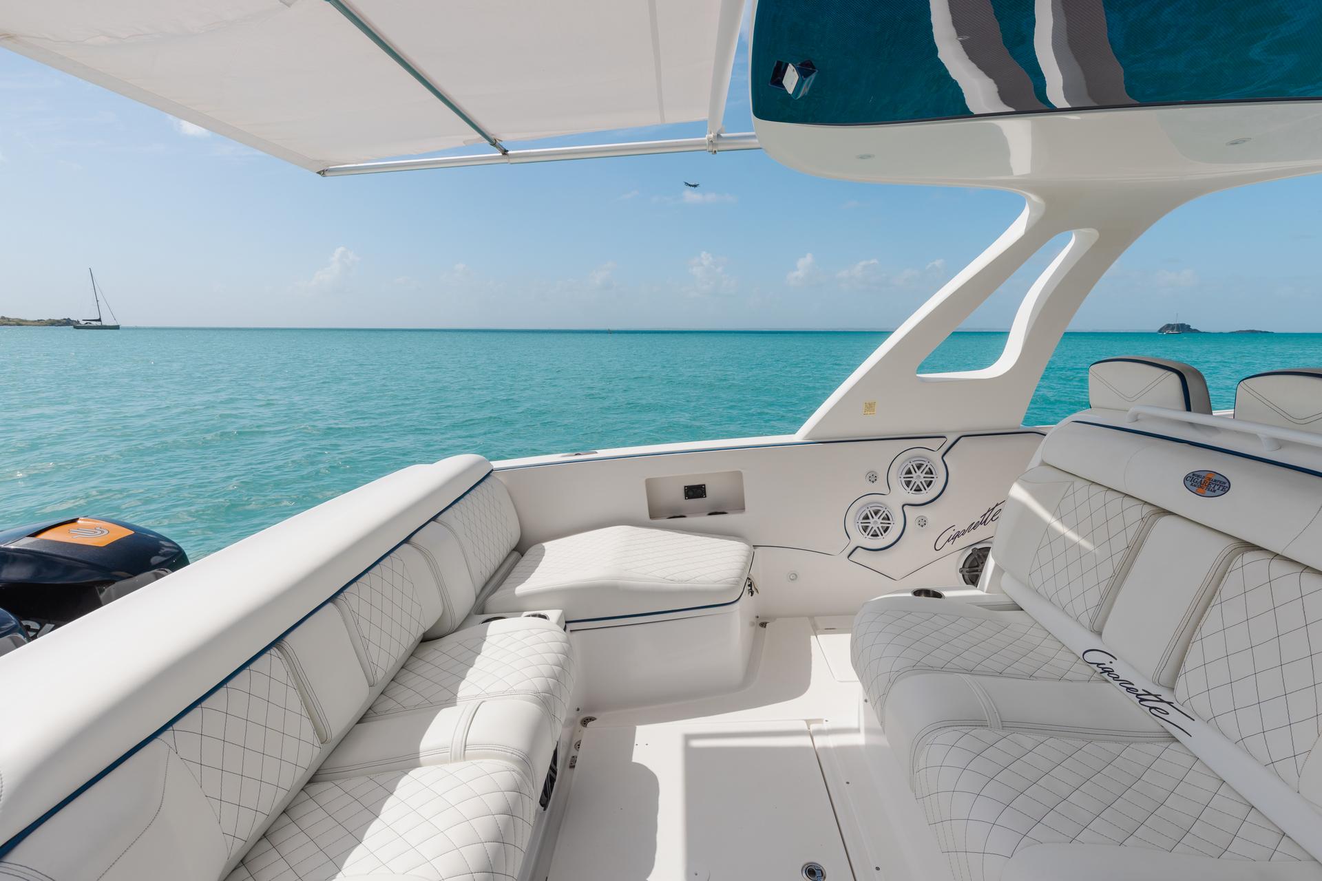 Cigarette Huntress 42 - Luxury Center Console - Day Charters St Maarten, Anguilla and St Barths