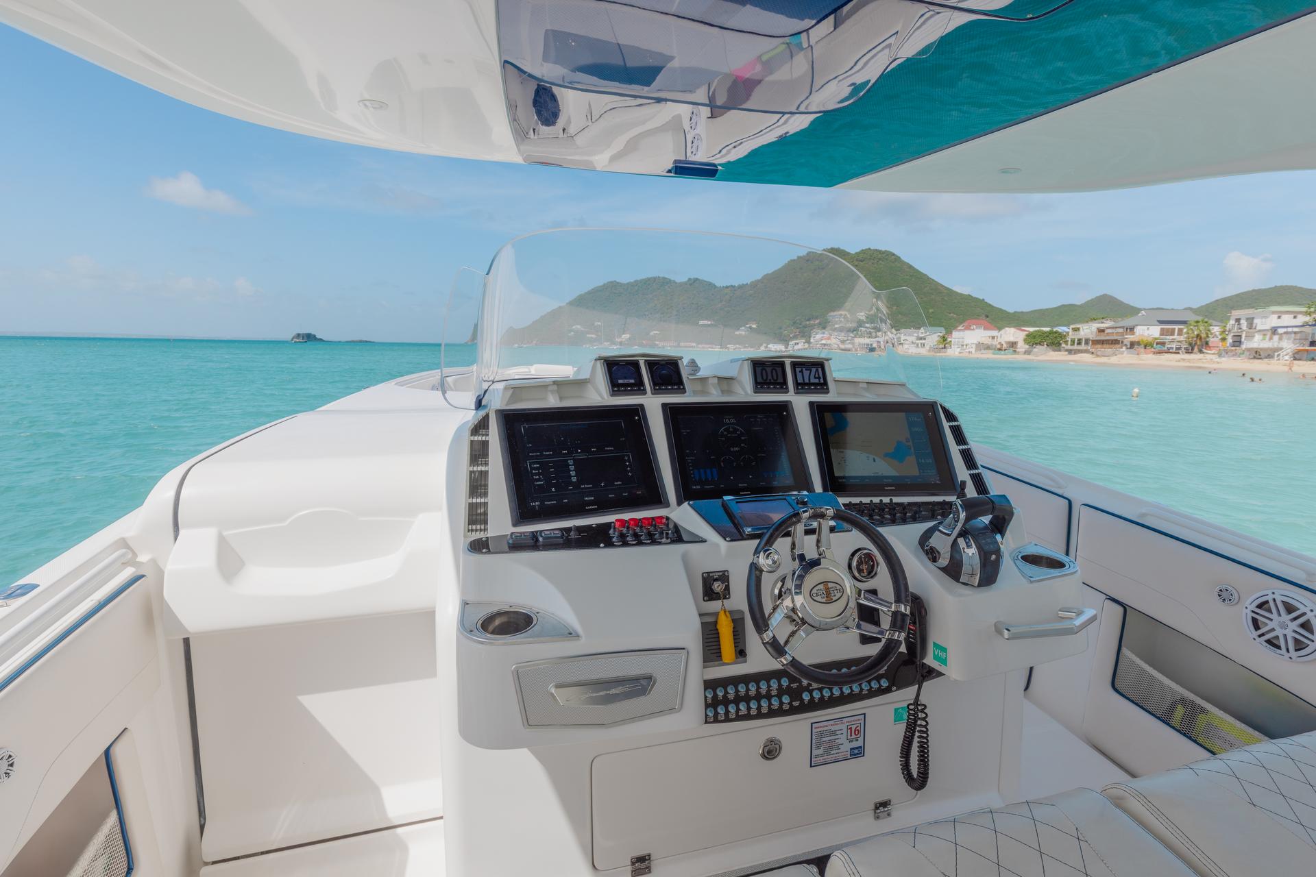 Cigarette Huntress 42 - Luxury Center Console - Day Charters St Maarten, Anguilla and St Barths