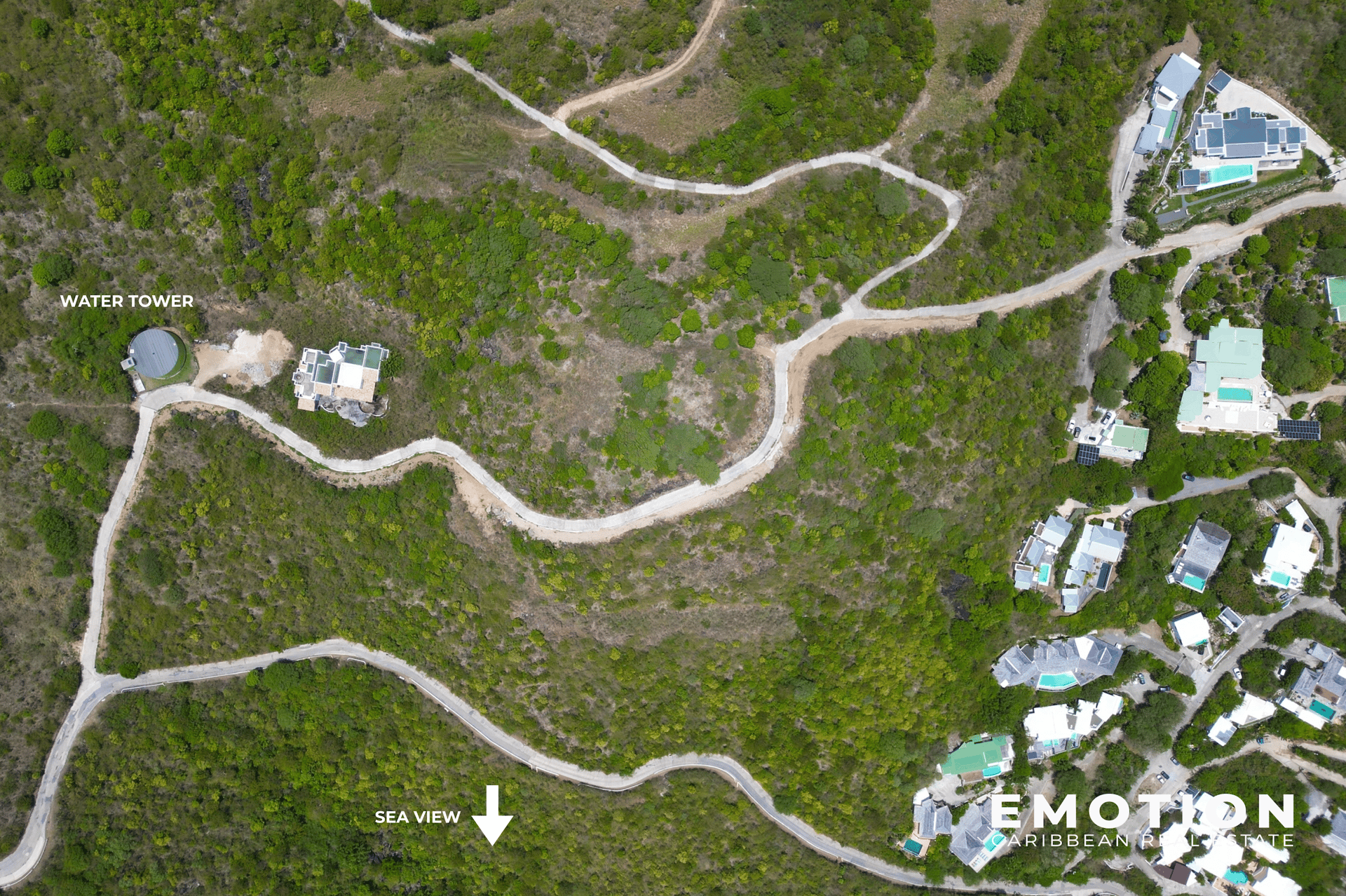 15 SEA VIEW BUILDING PLOTS – From 2,200 m² to 4,100 m² Anse Marcel – New Exclusive Listing